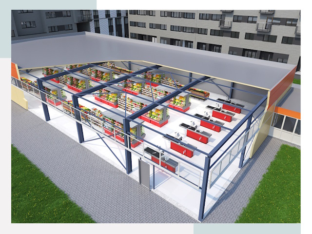 Строительство магазинов в Выборг от 613 руб. за м²