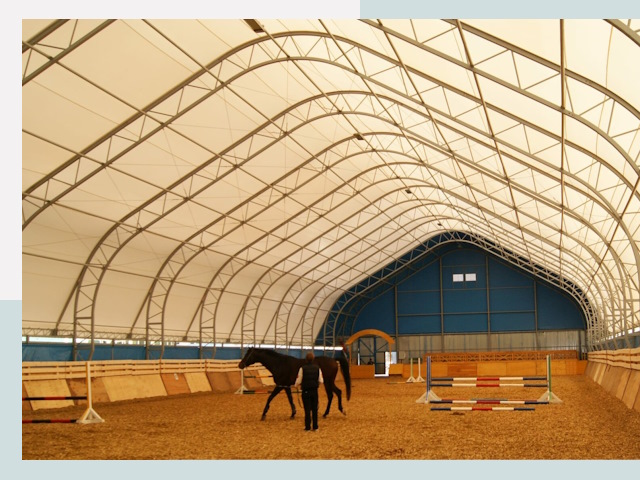 Строительство конных манежей в Выборге