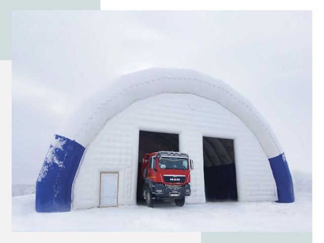 Мобильные ангары в Выборге