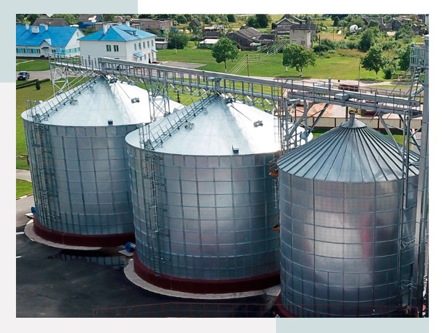 Металлические силосы в Выборге