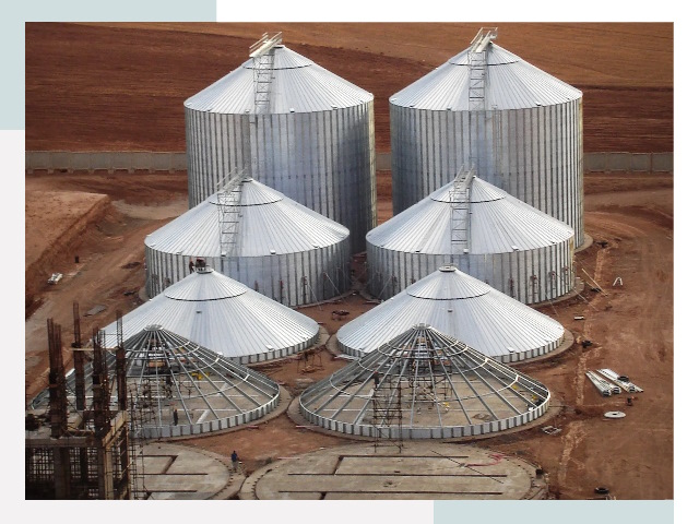 Строительство зерновых силосов в Выборге