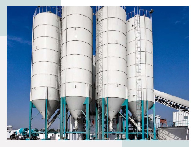 Строительство цементных силосов в Выборге