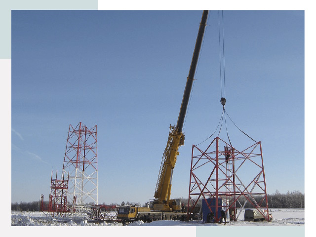 Монтаж вышек связи в Выборге