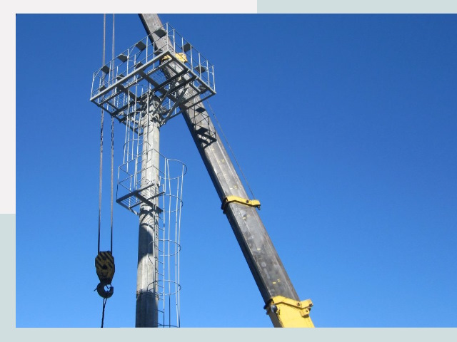 Монтаж осветительных мачт в Выборг от 613 руб.