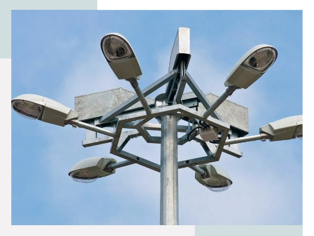 Монтаж осветительных мачт в Выборге