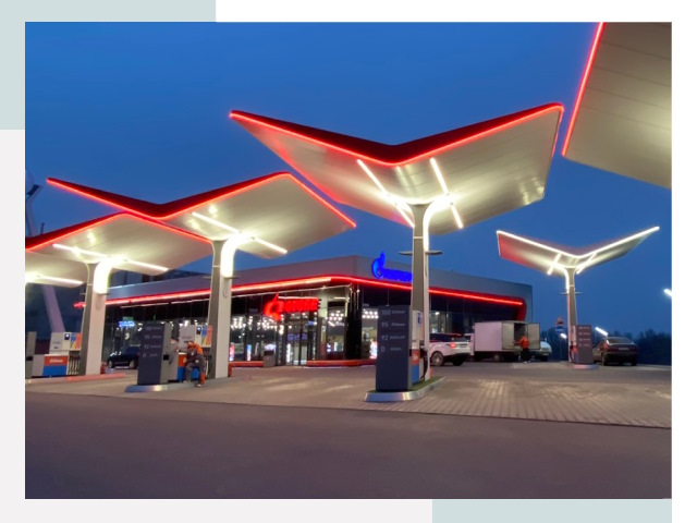 Навесы для АЗС в Выборге