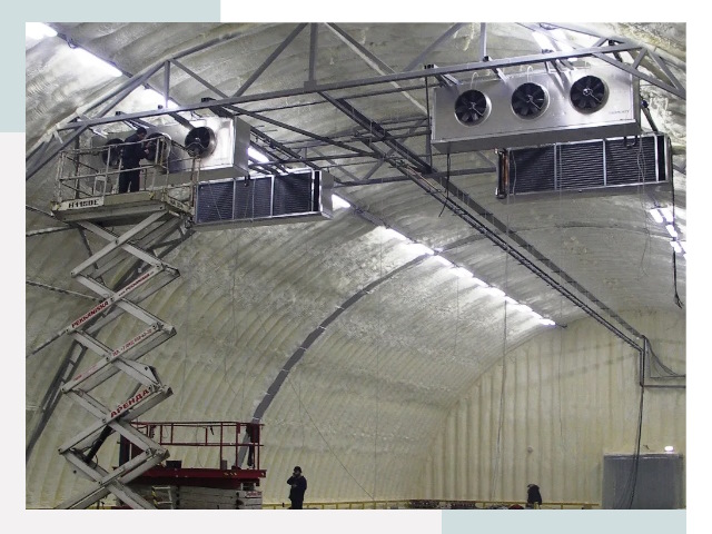 Оснащение ангаров в Выборге