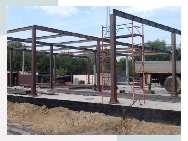 Фундамент для ангаров в Выборге