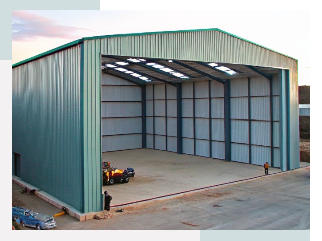 Строительство ангаров в Выборге