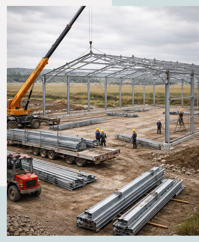 Строительство ангаров для сельхозтехники в Выборге под ключ