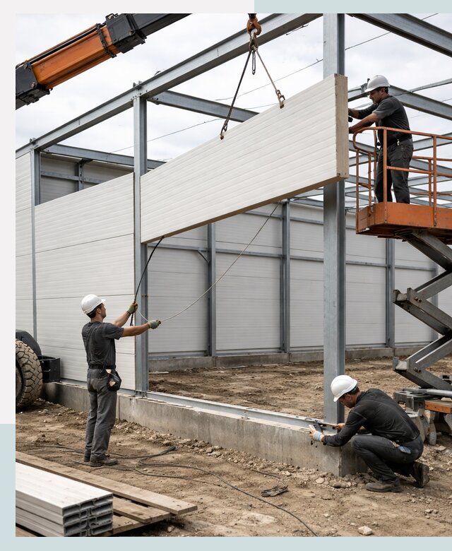 Строительство складов из сэндвич панелей в Выборге под ключ