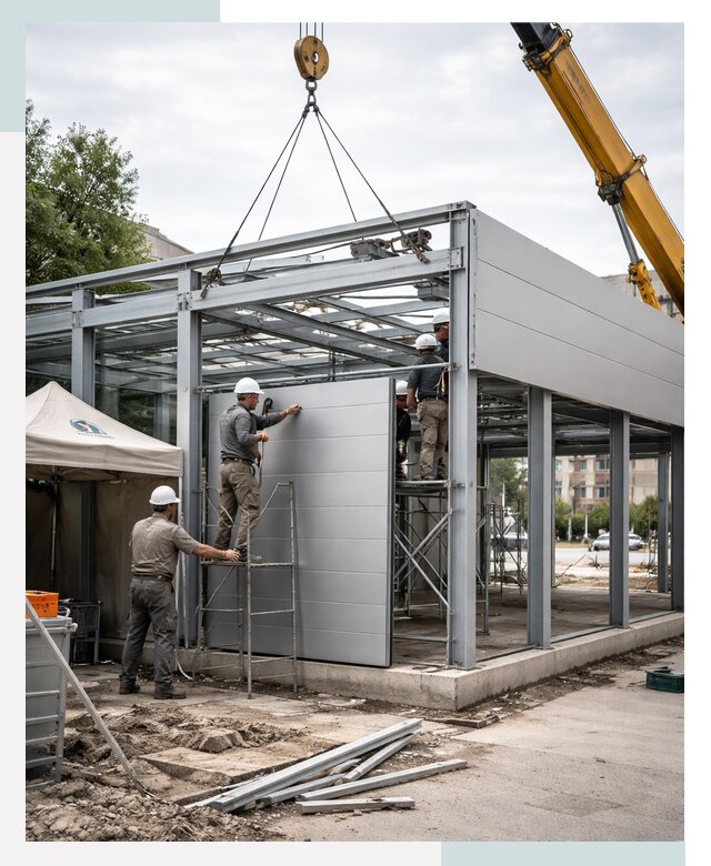 СтальСтрой-Вбр: торговый павильон под ключ в Выборге от 35774 р.