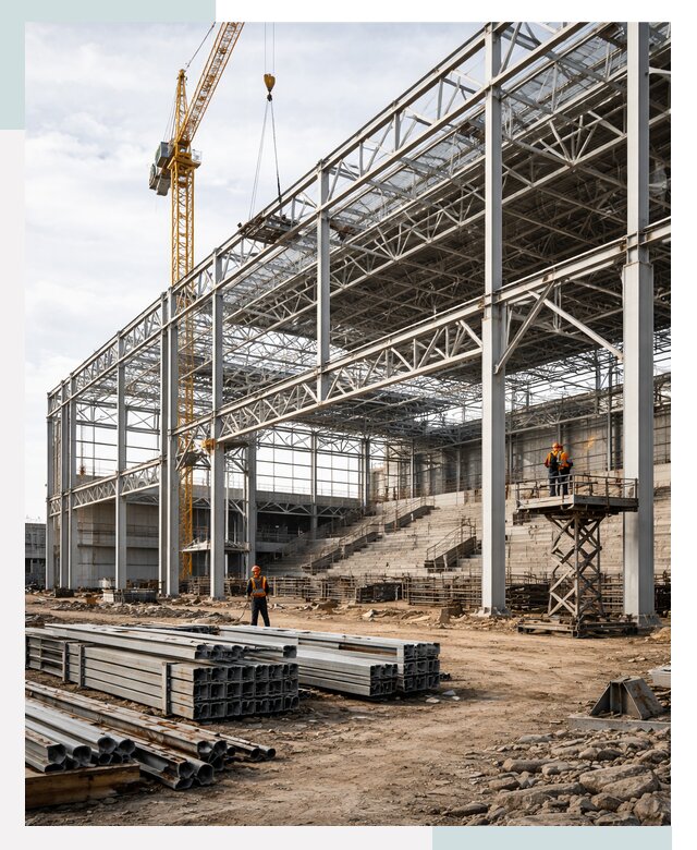 Строительство спортивных комплексов в Выборге от 30663 р. | СтальСтрой-Вбр